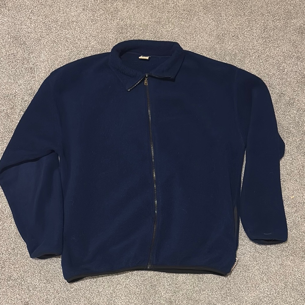 Russell Athletic Blue Zip Up Sweater